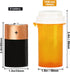 Prescription Reversible Thumb Tab Vials, Medicine Container, Pill Bottle, Prescription Pharmacy Vials Reversible Cap with Animal Pet Resistant (not Child Resistant) Open (16 Dram, 12pcs)