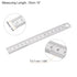 2pcs Stainless Steel Ruler 15cm/6" Length x 1/36" Thick x 3/4" Wide Inch and Metric Straight Edge Measuring Tools for Woodworking Painting Craft, Silver Tone