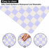 Pastel Purple Checkered Mouse Pad, Cute Boho Anti-Slip Rubber Mat for Computer & Laptop, 9.5x7.9 inch
