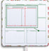 UtyTrees Pocket Planner, Undated Weekly Monthly Planner, 3.7“ x 7.3” Small Size for Girls - Hardcover