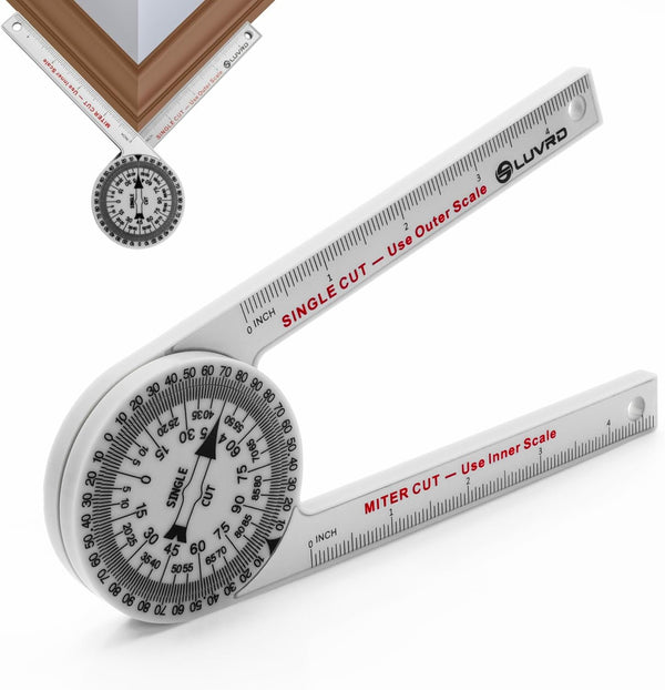 Miter Saw Protractor, Professional Angle Finder for Woodworking, Replaces Model #505P-7, Measuring Rulers for Carpentry