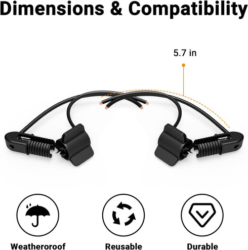 LL LIGHTING LIVING 4PK 12-18 Low Voltage Cable Connector Landscape Lighting Fast Lock Twist Gauge Wire Connectors
