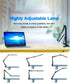 Generic Dimmable LED Desk Lamp with Swing Arm and Clip, USB Powered Eye-Care Light with Memory Function, Adjustable