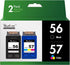 Valuetoner Remanufactured Ink Cartridges for HP 56 & 57 C9321BN C6656AN C6657AN for Deskjet & Photosmart Printers - 2