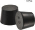 MECCANIXITY Rubber Tapered Plug 27mm to 34mm Black Solid Test Tubes Bungs Stopper, 5 Pieces