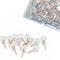Liphontcta FITULABO Rose Gold Push Pins, Transparent Plastic Round Head Map Tacks for Hanging Pictures and Documents