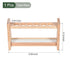 YOKIVE Tube Rack, Wooden Test Tube Rack Holder | Great for 25ml Lab Test Tube(Wood Color, 6-Sockets)