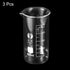 PATIKIL 3Pcs 500ml Tall Form Glass Beaker, 3.3 Borosilicate Glass with Graduated Printed Scale for Kitchen Lab