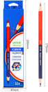 Precision Marking Pencils for Detailed Work (Wooden Pole Red and Blue Dual Color) by YYMIYU