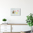 Wooden Planks Print Magnetic Surface Dry Erase Board, 12 x 16 Inches, Decorative Frameless White Board