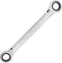 Double Box End Ratcheting Wrench, 14mm x 17mm Metric 72 Teeth 12 Point Ratchet Gear Spanner Tools