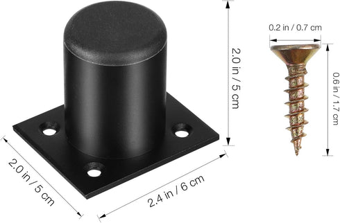 8pcs 5cm MAGICLULU Aluminum Alloy Adjustable Furniture Replacement Legs for Cabinet Sofa Tv Stand, Height Furniture