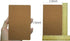 Yansanido 12 Pcs Brown Cover Pocket Notebook, 5.5 x 3.5 Inch, 32 Sheets (64 Pages), 8 mm Ruled (Pack of 12)