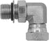 (2-PACK) 6901-06-04-NWO Hydraulic Hose Adapter Fitting, 3/8" Male Adjustable Nut O-Ring Boss, 90° Elbow