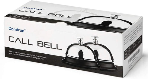 Service Bell, Call Bell, Desk Bell, Big Button, 2 Pack, Improved Version