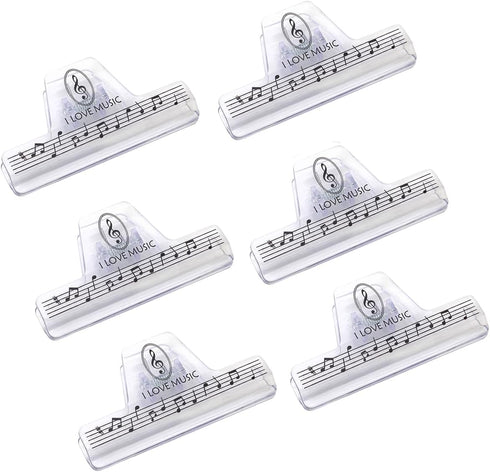 KingPoint Music Note Clips Plastic Sheet Clips Book Clips Clamps Clips Stationary Clips