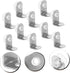 Angoily Stainless Steel Corner Brackets for Shelves Heavy Duty Brackets for Glass and Support of Durable Angle Braces