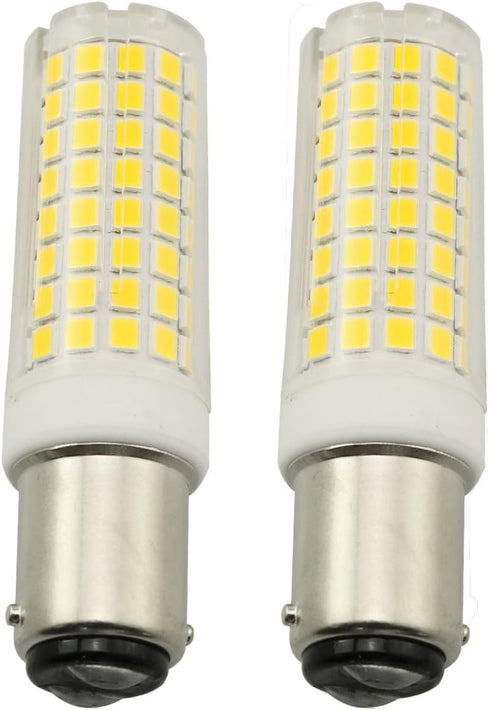 SQXBK 2PCS BA15D 120V Dimmable 10W Led Light Bulbs Double Contact DC Bayonet