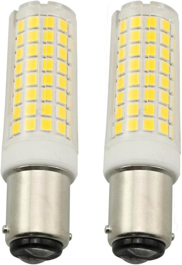 SQXBK 2PCS BA15D 120V Dimmable 10W Led Light Bulbs Double Contact DC Bayonet