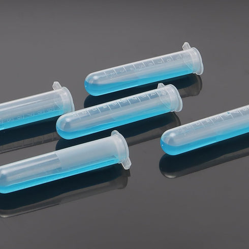 200pcs 10ml Plastic Vial Tube, EP Lab Centrifuge Test Tube Sample Storage Container with Snap Cap