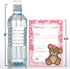Teddy Bear Girl Themed Thank You Notes for Kids, 10 Fill In the Blank Cards with 10 White Envelopes by AmandaCreation
