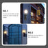 1:12 5pcs Set, Yardwe Miniature Scene Lights - Vintage DIY Scale LED Wall Sconces, Outdoor & Indoor Use