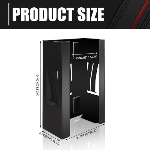 C&T Magnetic Glove Box Holder, Tissue Dispenser for Gloves, Towels, Wipes, Suitable for Wall Mounting
