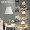 3-Way Dimmable 2 (Pack 1-Beige LALISU Farmhouse Table Lamp Touch Control Table Lamp, Modern Nightstand Lamp with USB