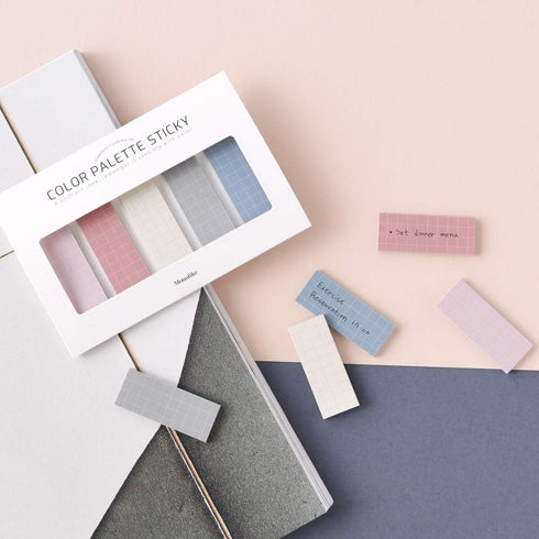 Monolike Color Palette Sticky Grid 500 D Set 4p - Self-Adhesive Memo Pad