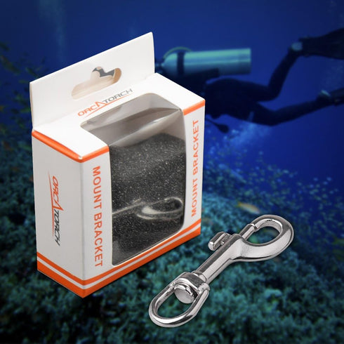 ORCATORCH Swivel Eye Snap Hook - Stainless Steel Bolt Snap Marine Clips for Scuba Diving, Dog Leash, Key Chain