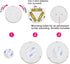 HONWELL Push Light Colored Puck Lights, Remote Controlled Battery Operated RGB Fairy Lights, Wireless Touch Lights,