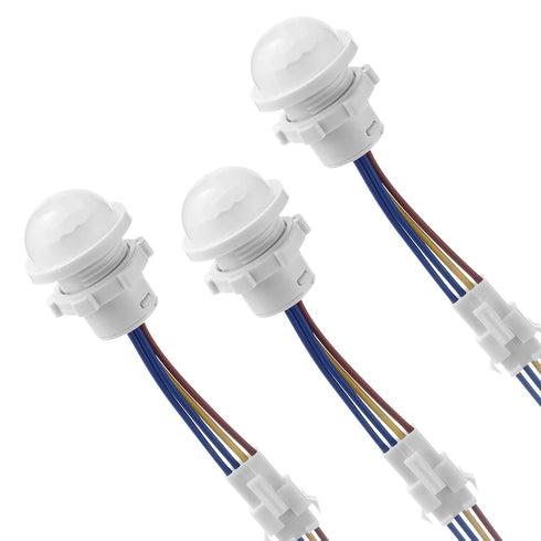 A.I.FORCE 3 Packs 85-265V 40W, 30 15 Bulb Motion Sensor Light Switch, PIR Sensor Smart Detection Switch, Second Delay