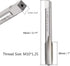 Metric Machine Tap Left Hand for Drilling Tapping Cutting on Soft Metal Aluminum Plate and Iron H2 3 Flutes High Speed Steel Screw Thread Taps Tapping Tool M10 x 1.25mm 1pcs