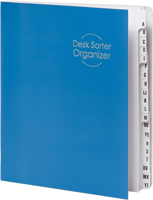 Smead Desk File/Sorter, Alphabetic (A-Z) with 20 Dividers, Letter Size, Dark Blue