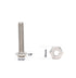 binifiMux 110pcs Assortment Kit, 10-32 Pan Phillips Screws, Hex Nuts, Flat Washers, 304 Stainless Steel, 1/4" 5/16"