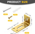 2Pcs 40 80 35mm uxcell Adjustable L-Shape Corner Brace, x x l Corner Brace Slotted Joint Right Angle Bracket