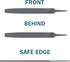 6-inch Flat Medium Cut File, Double Cut Teeth High Carbon Steel Hand File for Wood, Metal, Plastic