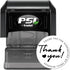 Packaging 1-5/8" Pre-Inked Grateful Heart Custom Thank You Stamper | Personalized Business Rubber Stamp for Small