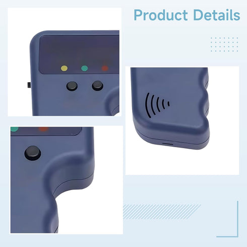 Funabridge 125Khz, 5 5 Handheld Id Card Reader Writer Copier, with Keyfobs and Cards, Portable for Access Control