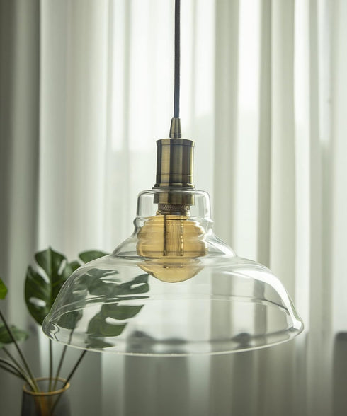 4.75'' 10ft E26 LP-116-5 Bronze Mini Pendant Light Fitting Antique Style, Single Light Socket, Canopy, Adjustable Black