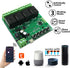 4-Channel WiFi Smart Switch Relay Module, TUYA/Smart Life App for Remote Control, Compatible with Alexa/Google Assistant