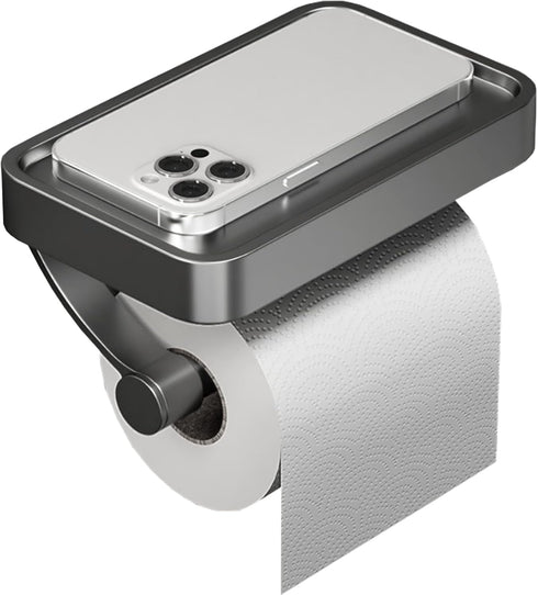 DGYB Bathroom Toilet Paper Holder Wall Mount Grey Paper Towel Holder with