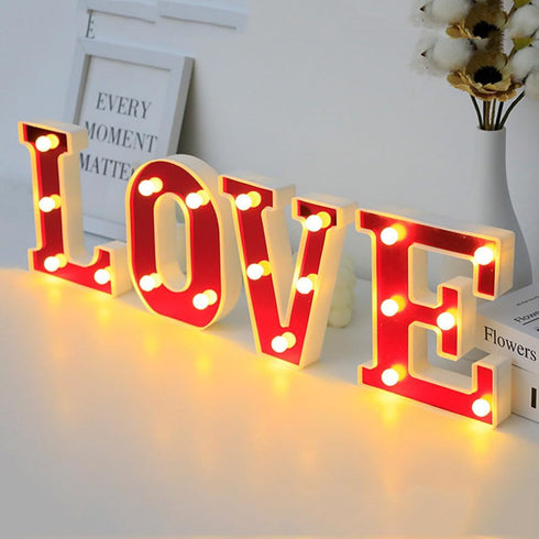 YUANYUYING Light Up Letters with Remote Control,Alphabet Number Signs for Wall Table Decor, Christmas Home Bar Wedding