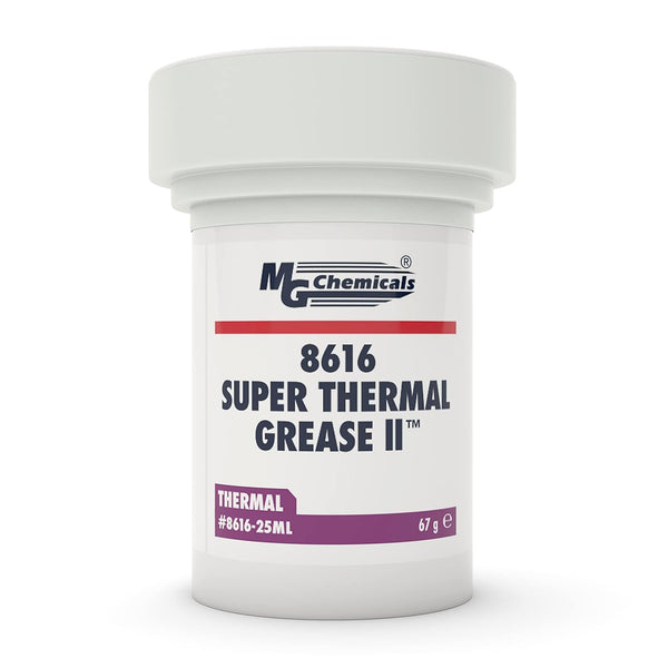 MG Chemicals 8616 Super Thermal Grease II, 25ML Jar, 67 g