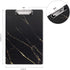 WAVEYU Hardboard Office Clipboard, Decorative Marble Design Clipboard for Students and Office Use