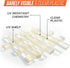 Franklowe Clear Plastic Setting Blocks for Glass and Mirrors, Pack of 100 PC