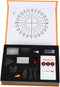 Ciieeo 17-Piece Optical Experiment Kit Concave Convex Lens Set Prism and Mirror