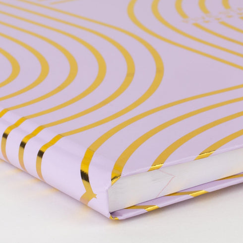 Five Star Composition Book, College Ruled, 9-3/4" x 7-1/2", 150 Sheets, Hardbound, Lilac Arches Design