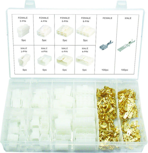 Swordfish 70300-240pc Terminal & Wire Harness Insulation Plug Connector Assortment