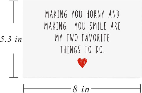 Gonzey Naughty Anniversary Card, Boyfriend Birthday Cards, Valentine's Husband Love Card